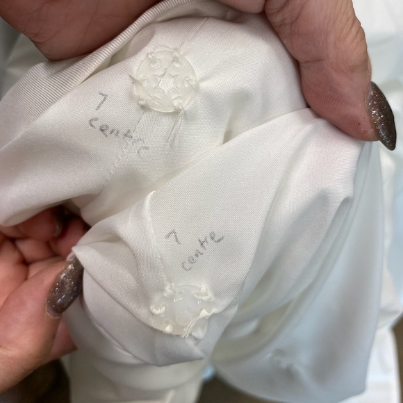 Wedding Dress- V neck long sleeve with button details size 28 - Picture 11 of 11